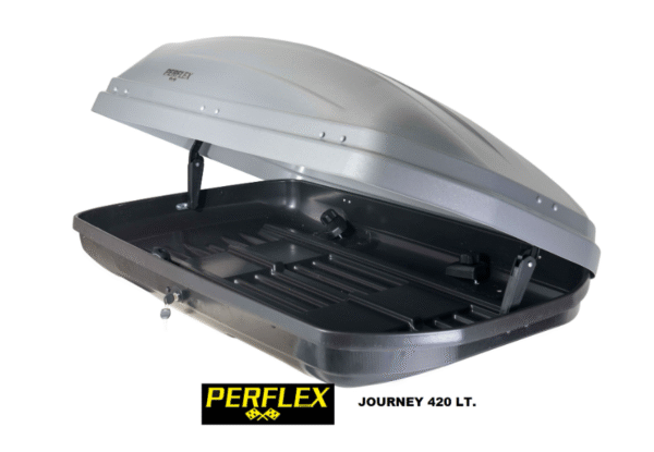 Автобокс Perflex Journey 420л с ключалка - сив