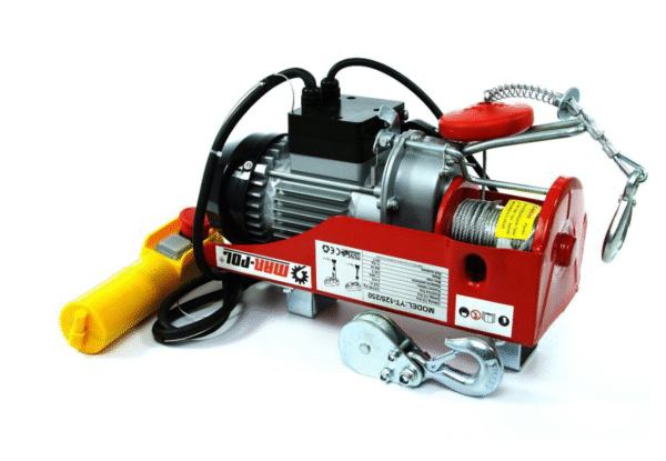 т Електрическа въжена лебедка 125 / 250 кг 12 м 500W Mar-Pol