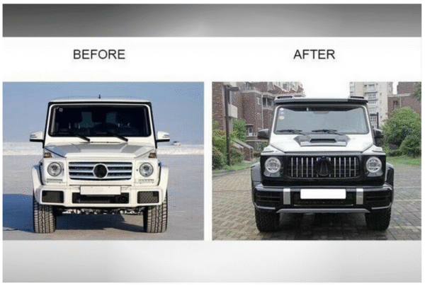 Хром/черна решетка тип GTR дизайн W464 за Mercedes G класа W463 1990-2018