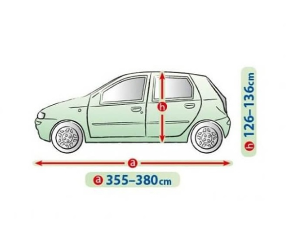 Покривало Kegel серия Mobile размер M1 сиво за хечбек