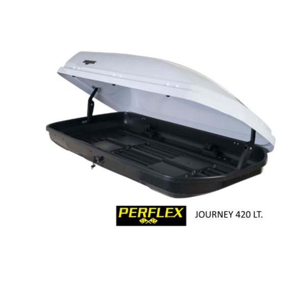 Автобокс Perflex Journey 420л с ключалка - бял
