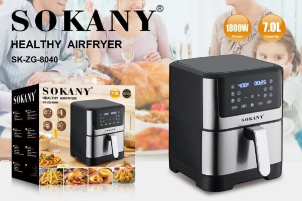 Air Fryer -  ЕЪРФРАЙЪР 7 литра , Sokany ,
