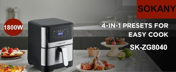 Air Fryer -  ЕЪРФРАЙЪР 7 литра , Sokany ,
