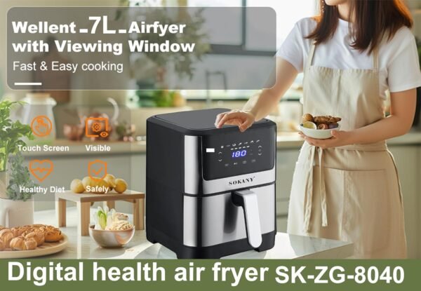 Air Fryer -  ЕЪРФРАЙЪР 7 литра , Sokany ,