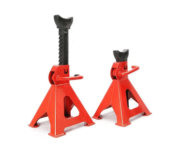 Крик хидравличен тип крокодил 2,5 тона KraftDele + Стойки за крик 3Т