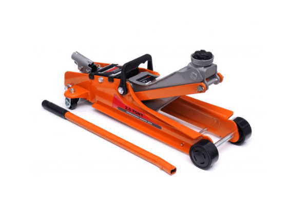 Крик хидравличен тип крокодил 2,5 тона KraftDele + Стойки за крик 3Т