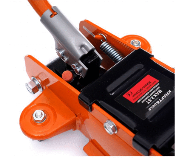 Крик хидравличен тип крокодил 2,5 тона KraftDele + Стойки за крик 3Т