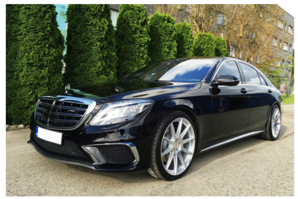 Хром/черна решетка тип AMG за Mercedes S класа W222 2013-2020 за модела с Distronic и Night Vision
