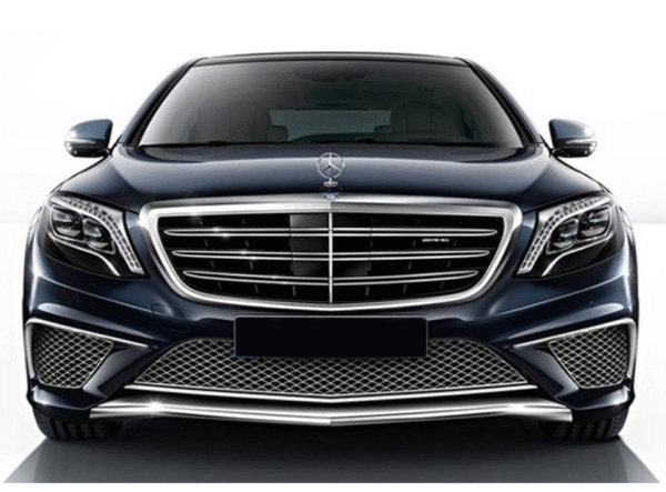 Хром/черна решетка тип AMG за Mercedes S класа W222 2013-2020 за модела с Distronic и Night Vision