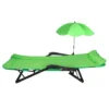 Сгъваем стол-шезлонг с чадър - зелен