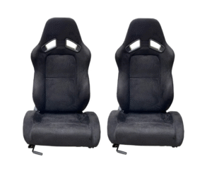 щ2 Спортни седалки за МПС - 1052 Черна с черен конец