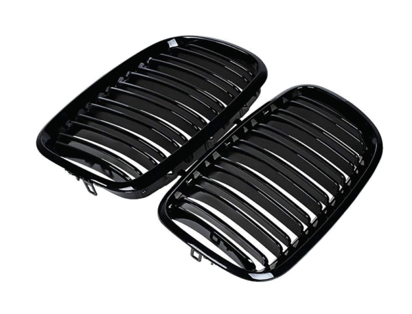 щ6 Бъбреци с двойни ребра черен лак за BMW X5 E70 / E71 2007-2013