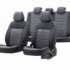 щщ Тапицерия за седалки Премиум PRM104 Черно/Сиво
