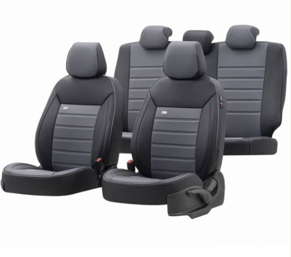 щщ Тапицерия за седалки Премиум PRM104 Черно/Сиво