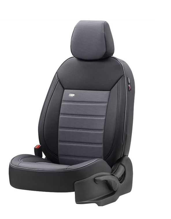 щщ2 Тапицерия за седалки Премиум PRM104 Черно/Сиво