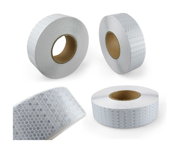 Светлоотразително тиксо- бяло