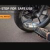 e2 Преносим въздушен компресор за автомобилни гуми, безжична помпа за гуми 150 PSI, 12V DC кабелна батерия за напомпване/зареждане.