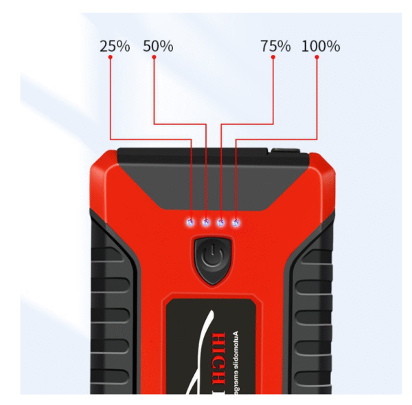 Мултифункционален автомобилен стартер Jump Starter 99800mAh, 12V, Максимален ток 600A с компресор