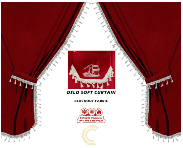 Комплект пердета 5 части за камион - Червени