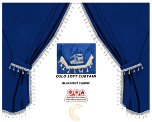 Комплект пердета 3 части за камион - Сини