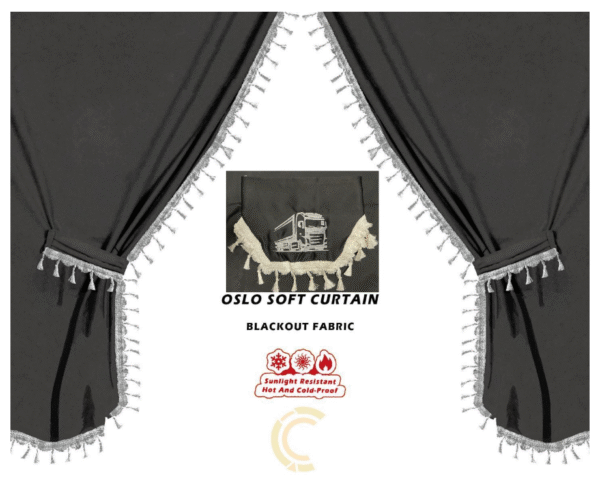 Комплект пердета 3 части за камион - Сиви