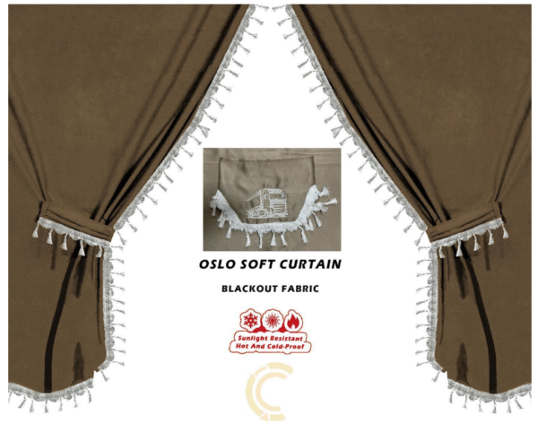 Комплект пердета 3 части за камион - Бежеви