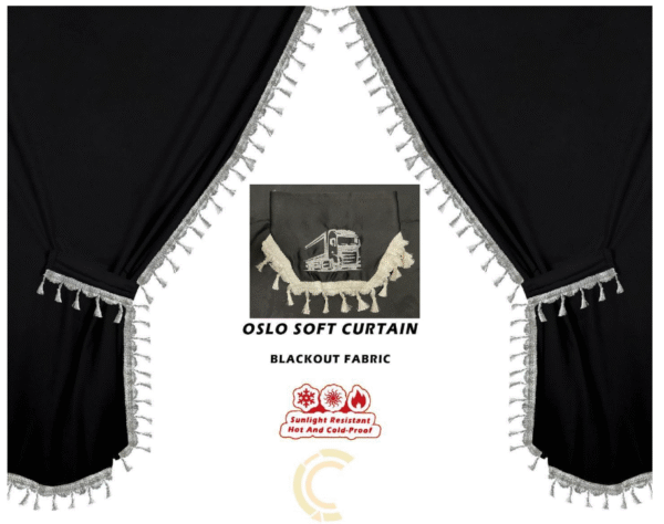 Комплект пердета 5 части за камион - Черни