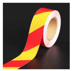 Светлоотразително тиксо- червено/жълто