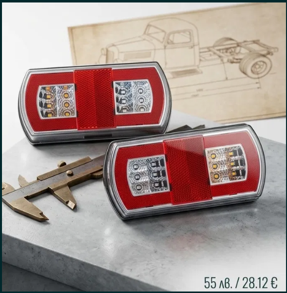 v Лед Диодни стопове за камион,бус,рамарке и платформи 12/24 волт