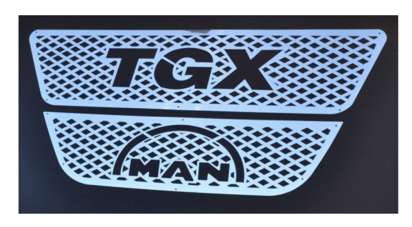 Декорация хром за решетка - Man TGX - Инокс