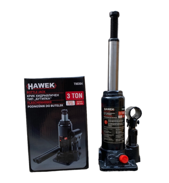 Хидравличен крик тип бутилка 5 тона HAWEK