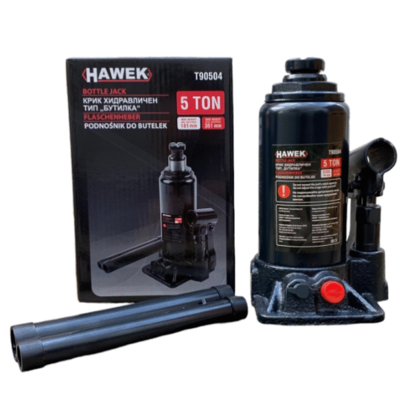 Хидравличен крик тип бутилка 5 тона HAWEK