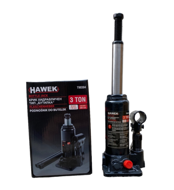 Хидравличен крик тип бутилка 3 тона HAWEK