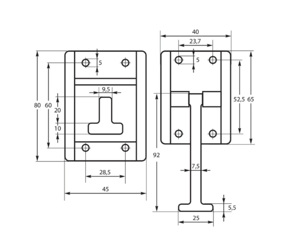 Заключване за врата на ремарке