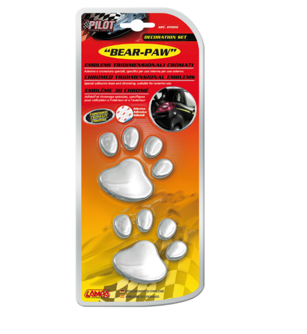 Хром стикер - мечешка лапа