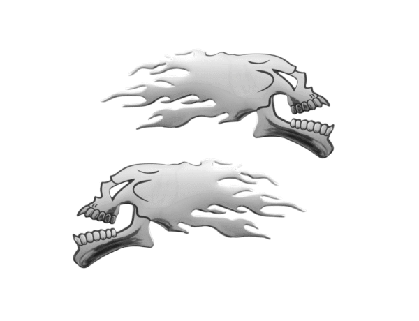 Хром стикер - черепи