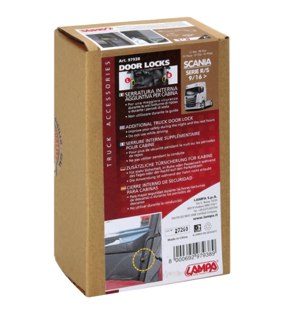 Вътрешни ключалки за кабина за Scania R , S след 2014