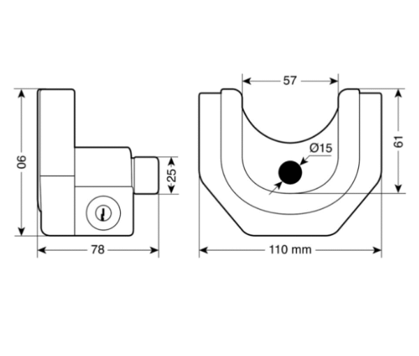 Заключващо устройство за ремарке, каравана