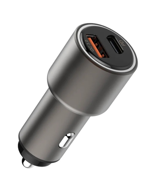 Зарядно за кола с два порта USB и USB-C - T21