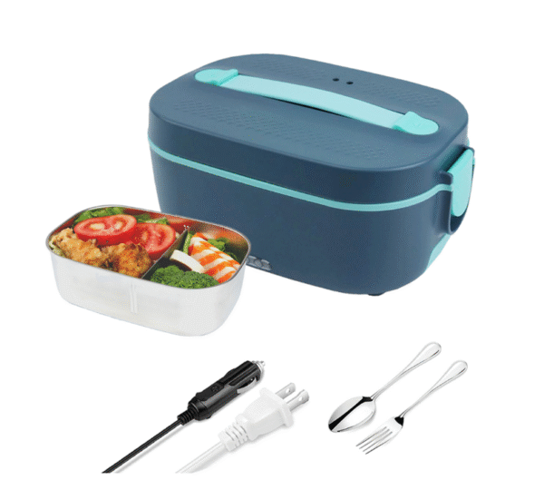 Кутия за храна с метална купа и ел. подгряване 1.5л 12/24V и 220V