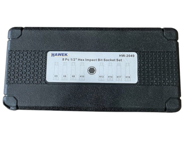 КОМПЛЕКТ УДАРНИ БИТОВЕ 1/2 – ШЕСТОГРАМ 8 ЧАСТИ HAWEK