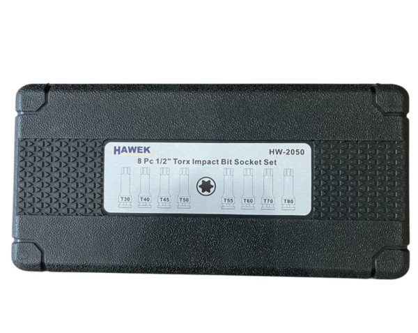 КОМПЛЕКТ УДАРНИ БИТОВЕ 1/2 – ТОРКС 8 ЧАСТИ HAWEK