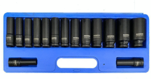 УДАРНИ ВЛОЖКИ 1/2″ УДЪЛЖЕНИ 6-СТЕННИ(10 – 32 ММ) 15 ЧАСТИ HAWEK