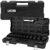 КОМПЛЕКТ ДЪЛБОКИ УДАРНИ ВЛОЖКИ 12-СТЕННИ 1/2″ (10 – 36 мм) 15 ЧАСТИ JCB