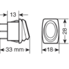 Бутон “micro” превключвател LED 12/24V