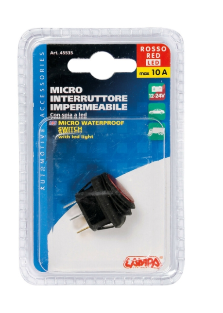 Бутон “micro” превключвател LED 12/24V