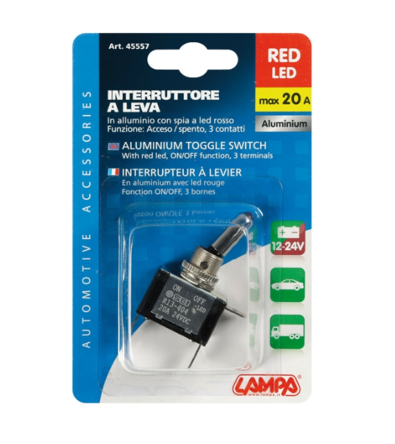 Бутон превключвател LED 12/24V