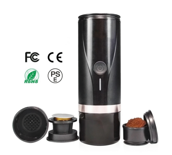 Преносима кафемашина за капсули и смляно кафе espresso с загряване
