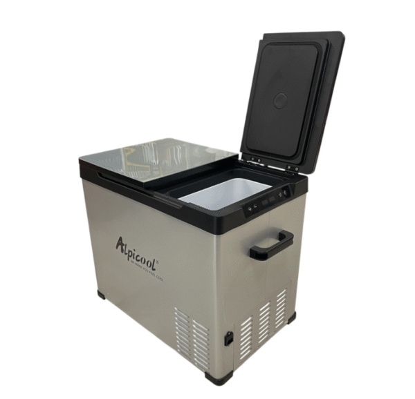 Хладилна кутия за автомобил и къмпинг Alpicool CD45 – 30 л, две отделения, 12V / 24V / 220V