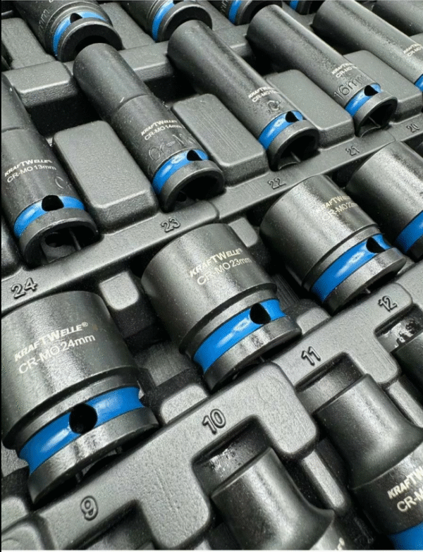 КОМПЛЕКТ УДАРНИ ВЛОЖКИ 1/2″ 40 ЧАСТИ KRAFTWELLE